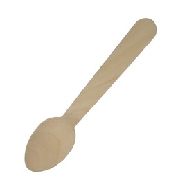 Daikoku Industrial Single Use Wooden Spoons #5.5 inches (140 mm) (Small), Rose, Set of 100