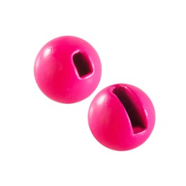 Temorah 35 Colors 2.0-6.4mm Slotted Tungsten Beads for Fly Tying (Pink, 5.5mm(7/32'') 25PCS)