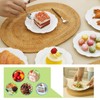TAMAYKIM 6 Inch Porcelain Dessert Plates, Set of 18, White