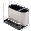 bremermann Sink Organizer with Sponge Holder and Dish Brush Holder,
