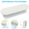 Zorveiio 2 Pack Self-Adhesive Pull Handles, Stick-on Handles for Cabinets,
