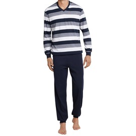 Schiesser Men's Long Pyjamas with Cuffs – Nightwear Set