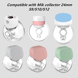 Flange Insert 17/19/21mm Compatible with S9/S10/S12/S9 Pro/S12 Pro Wearable Breastpump, Wearable Breast Pump Shield/Flange Insert, Pump S9/S10/S12 Parts Replace,6pcs