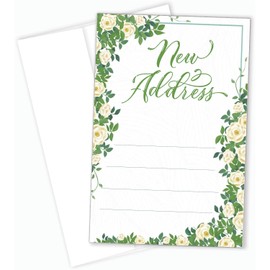 50 Sheets New Address Cards with Envelopes 4×6 Inch We've Moved Cards I’ve Moved or We’ve Moved Announcements