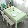 NUZAMAS 137x137cm Rectangle Table Clothes PEVA Table Cloth Water Resistant