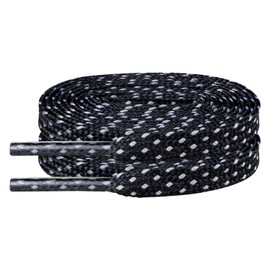Endoto Shoe Laces for ON CloudMonster,7MM Flat Shoelaces Replacement Women Men Sneakers Strings(Color:Black&Gray,Size:63Inch)