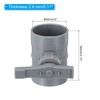PATIKIL 2" HVAC Duct Manual Volume Damper, PP Adjustment Flame