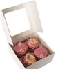 MASS DYNAMIC 10 Pack 4 Holes White Cupcake Boxes –