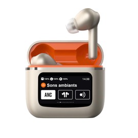 Loluka Touch Screen Earbuds Wireless Bluetooth Earphones 5.4 Waterproof Touchscreen Earbuds with Screen Touch Case Earbud & in-ear Headphones Call Noise Reduction Ear Buds