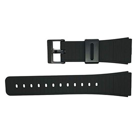 Casio 70378364 – Resin Strap for Men's Watch, Black (22), Black/White, strip