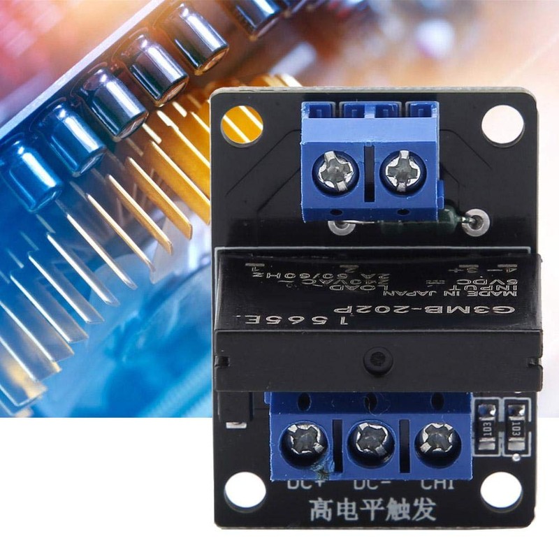 Solid State Relay Module, 1-Channel DC 5/12V High Level Trigger
