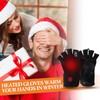 Suhine 2 Pairs Heated Fingerless Gloves for Women Men USB