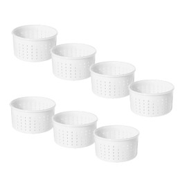 AlcoFermBrew 7 x Cheese Moulds 13 x 7 cm - 0.9 kg - Caciotta - Cheese Moulds | Basket | Cheese Making | Lab