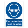 Eye Protection Must Be Worn Sign - A4 1mm Rigid