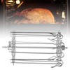 Rotisserie Skewer Set Stainless Steel Rotisserie Kabob Rods Grill for