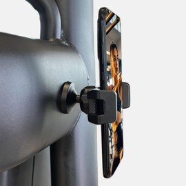 Wooerdacks Gym Magnetic Phone Holder |GYM Cart Series | 360° Magnetic Phone Mount | Rotating Fitness Mount | Universal Metal Surface Compatibility|Accommodates 3.1"-4" Phones with Thick Cases|Black