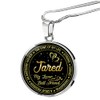 Necklace Has First Name Jared for Wife - The Love