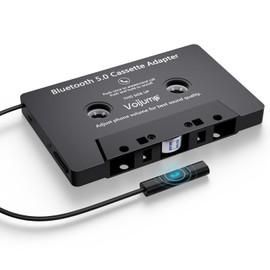 voijump Cassette Audio Bluetooth Adapter Receiver for Car, Wireless Cassette to AUX Adapter with Hands-Free Calling – Compatible with Old Car Stereo, Smartphone, MP3 Player