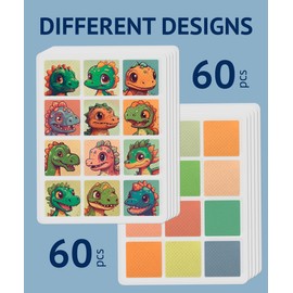 Brison Mosquito Patches - Natural Anti-Mosquito Stickers Citronella Essential Oil Infused for Kids & Adults - 120pcs Mix Color and Dyno