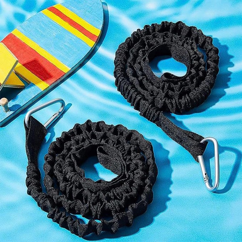 XIAOJINGQINGAQ Kayak Paddle Ropes Kayak Paddle Leash Elastic Canoe Paddle