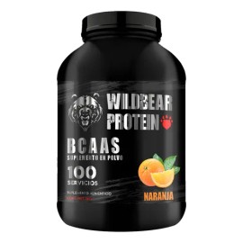 Aminocidos Pre Entreno Bcaas Wild Beard 1kg Sabores 100serv Naranja                                                                                   