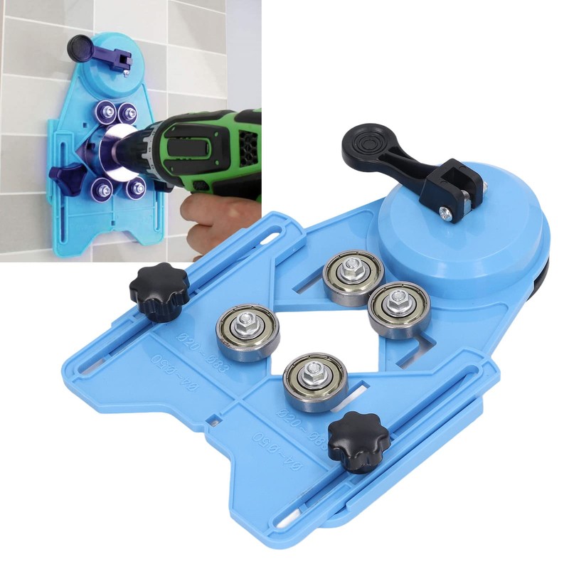 EIMSOAH Blue Drill Bit Hole Saw Guide Jig, Tile Hole