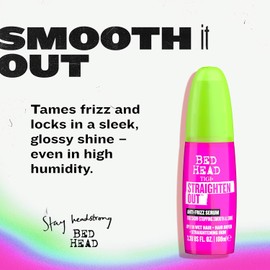 TIGI 침대 헤드가 모든 모발 유형을 위한 부드럽고 윤기 나는 안티 프리즈 세럼을 펴줍니다 TIGI Bed Head Anti-Frizz Serum for Smooth and Glossy Hair for All Hair Types