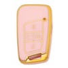 chyoekey Key Fob Cover Case Shell Keychain for VW Volkswagen