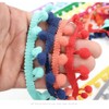 20 Yard Mini Pom Pom Bobble Plain Trim 10mm Bobbles