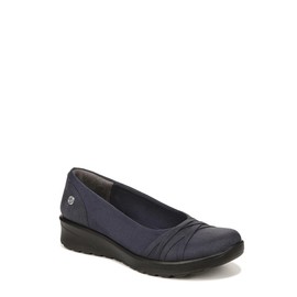 BZees Womens Goody Slip On Navy 8 M