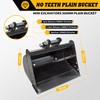 Jecoupoon 500mm Plain Bucket Attachment No Teeth Bucket Compatible with