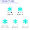 Glow in the Dark Snowflakes Wall Sticker Fluorescence 3D Snowflake
