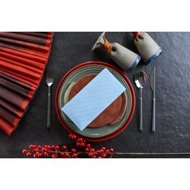 Servilletas de papel azul bebé, toallas desechables de lino para invitados, toallas de mano, suaves, absorbentes, servilletas de papel para cocina, baño, fiestas, bodas, cenas, paquete de 50 unidades