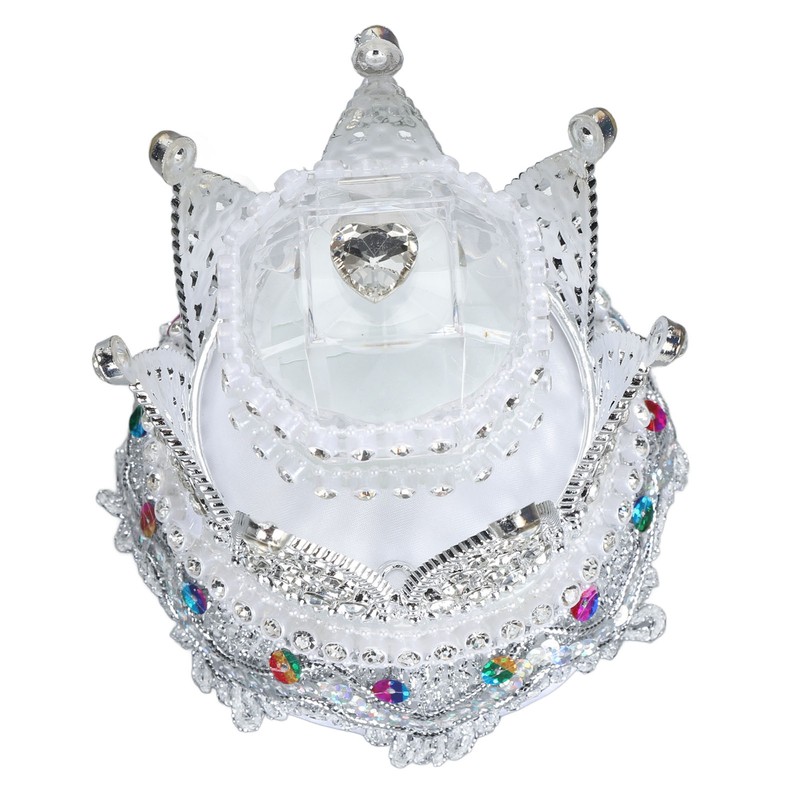 Crown Ring Box Luxurious Romantic Engagement Ring Box Portable Compact