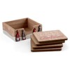 SiL Interiors Have a Merry Gonkmas Wooden Coaster Set -