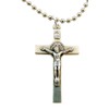 Catholic Jesus Christ on Crucifix St Benedict Cross Travel Protection