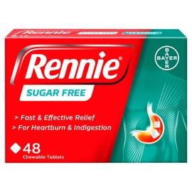 Rennie Sugar Free, 48 Tablets