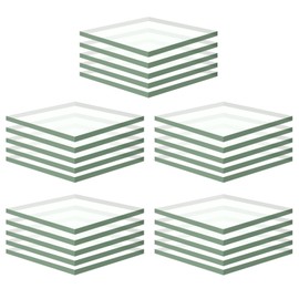 stonylab FTO Coated Conductive Glass, Resistance 14 ohm/sq, 0.8 inch x 0.8 inch x 0.06 inch, Pack of 25