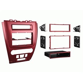 Metra 99-5821R Single or Double DIN Installation Dash Kit for 2010 Ford Fusion and Mercury Milan, Red