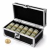 Large Size Lockable Cash Box, Alum Alloy, 1-Row Tray, for