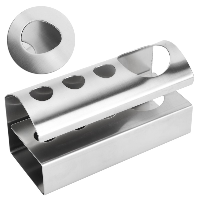 304 Stainless Steel Toothbrush Toothpaste Holding Stand Storage Bracket for