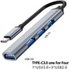 Hub USB C 3.0 a USB adaptador múltiple de 4
