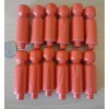 2-1/4" ORANGE Wooden Toy Doll People or Coat Peg 12pc