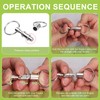 11pcs Quick Release Keychain, Detachable Dual Pull Apart Key Chain