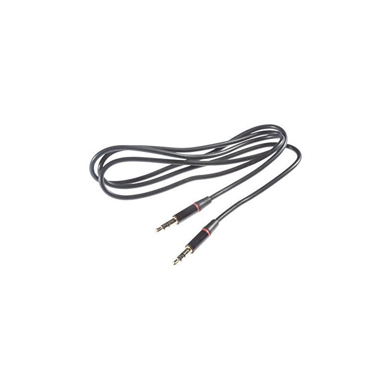 Poppstar 1.2 m HQ Audio Jack Cable - Black