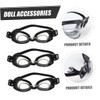 Gatuida 4pcs Mini Swimming Goggles Doll Glasses For Realistic Miniature
