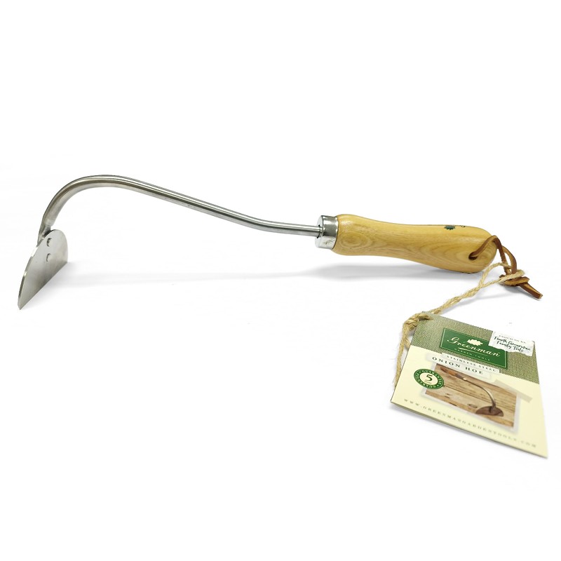 Greenman Traditional Onion Hoe Ash Handled Stainless Steel 35cm (14")