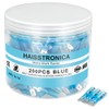 haisstronica 200PCS Blue Heat Shrink Female Spade Connectors,AWG 16-14 Heat