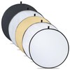 Portable 32inch/80cm 5-in-1 Light Reflector, Collapsible Photography Diffuser for Studio