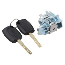 ApplianPar Front Left Driver Side Door Lock Cylinder with Key for Fiesta 2011-2019